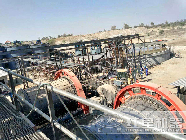 萤石生产现场图