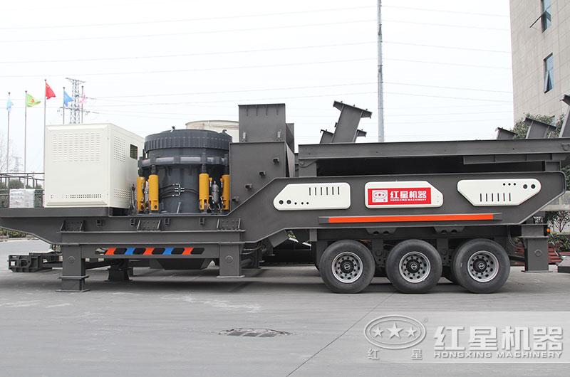 圆锥式轮胎流动石子破碎机产品直拍图 圆锥式轮胎流动石子破碎机产品直拍图